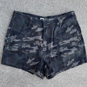 Salty Crew Women's Black Camouflage Cargo Shorts